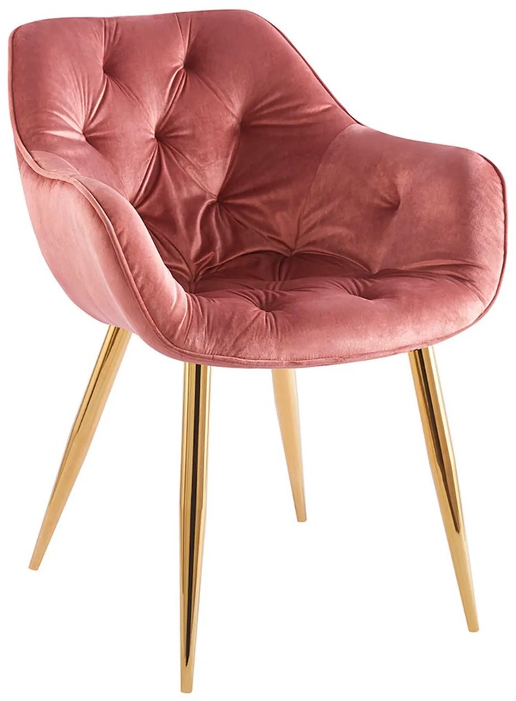 Krzeso Zandel w kolorze zotego aksamitu