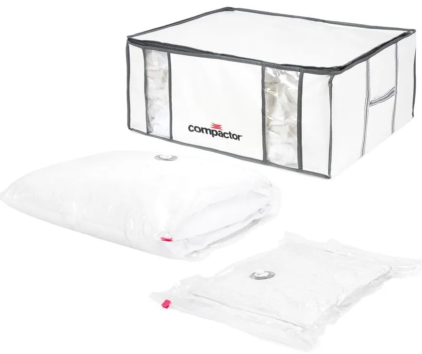 Tekstylny pojemnik do przechowywania ubrań próżniowy/usztywniany 65x45x26,5 cm Life – Compactor