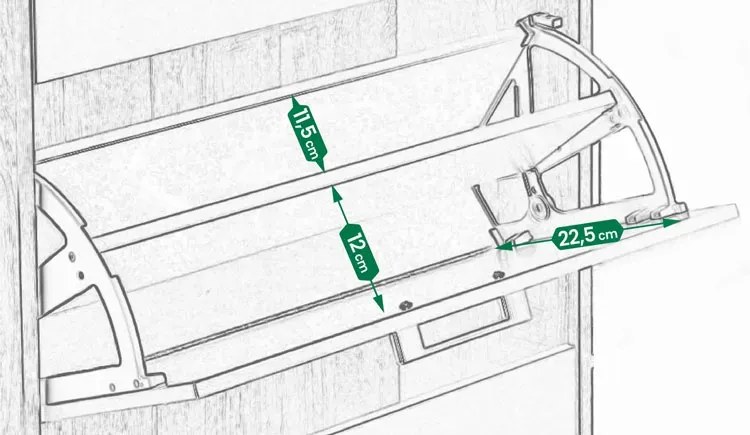Industrialna trzydrzwiowa szafka na buty - Tamil 3X