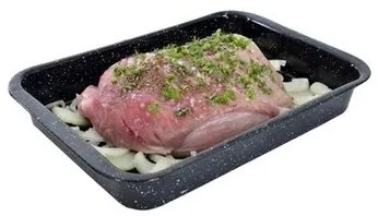 Orion Blacha do pieczenia emaliowana 39,5 x 33,5 x 4,5 cm, M