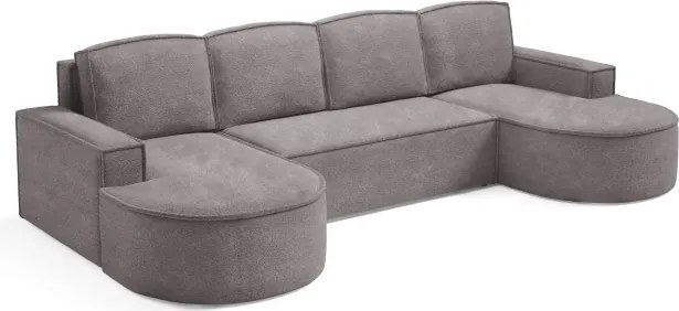 Narożnik MOLLY XL wolnostojący układ U z funkcją spania w tkaninie Abriamo 07 DomoHome