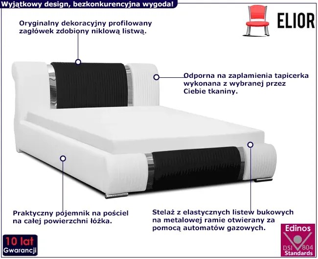 Łóżko tapicerowane 180x200 B4-C51