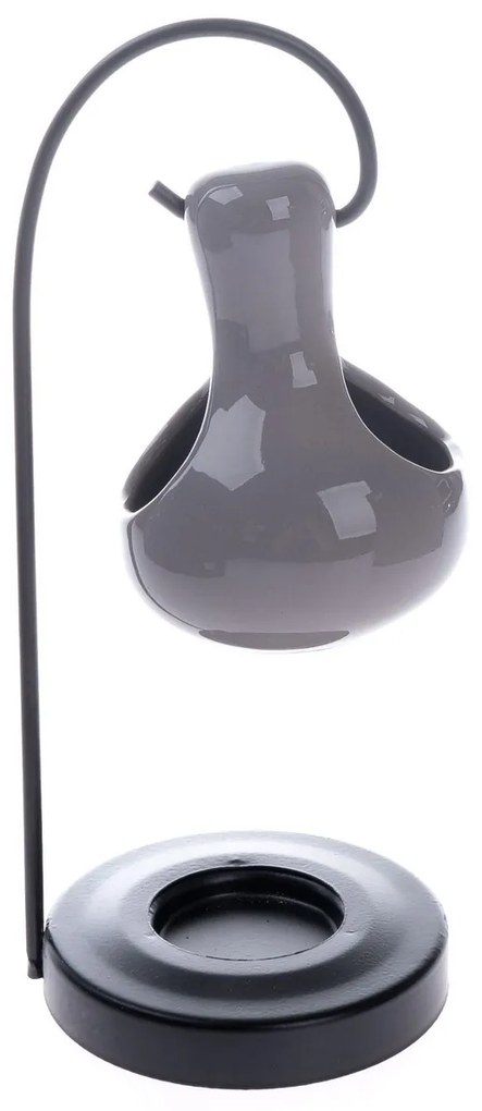 Wisząca lampa zapachowa, szara, 9 x 22 cm