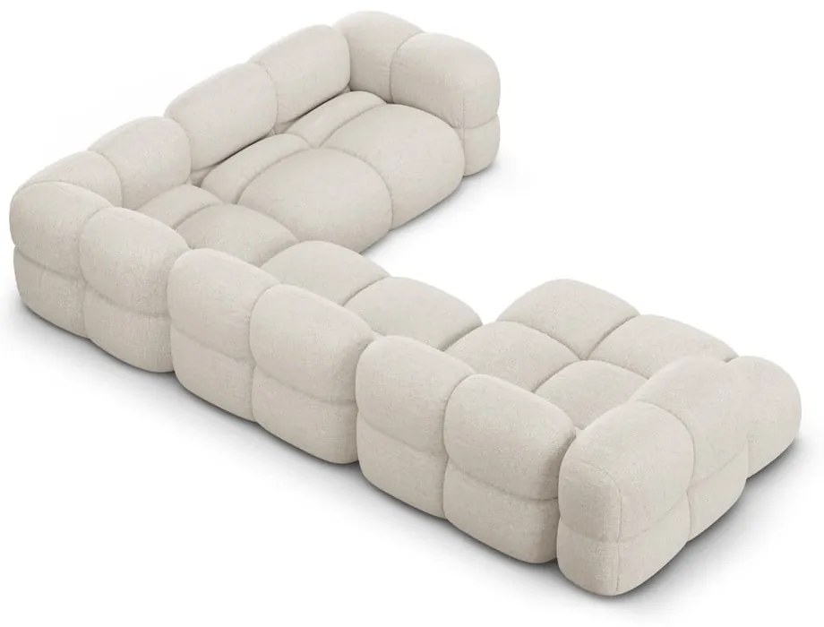 Beżowy narożnik (prawostronny/w kształcie litery U) Loretto – Cosmopolitan Design