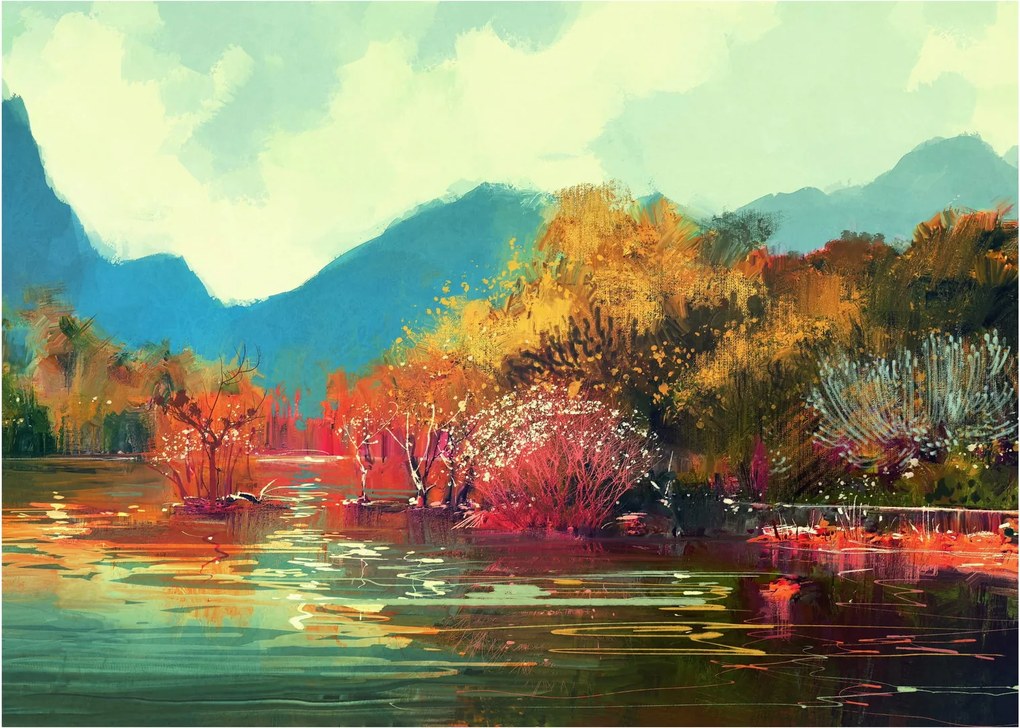Obraz na szkle - Kolory jesieni (70x50 cm)