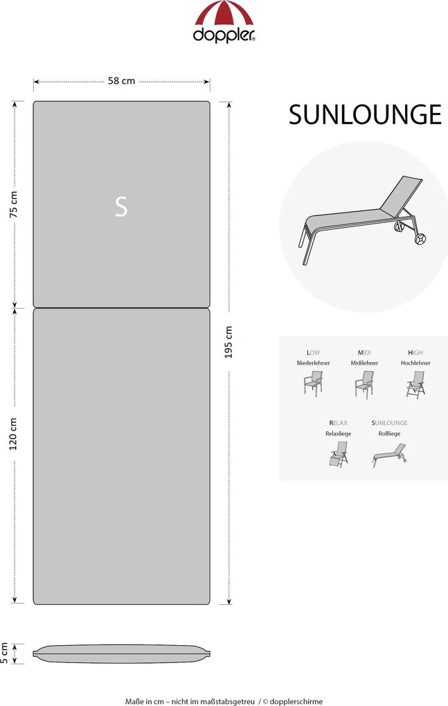 Doppler HIT UNI 8833 poduszka na leżak
