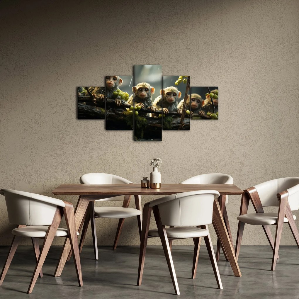 Obraz - Małpy (125x70 cm)