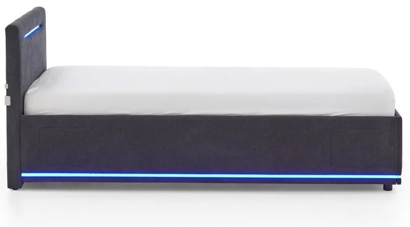 Ciemnoszare tapicerowane łóżko dziecięce bez stelaża 90x200 cm Circle – Meise Möbel