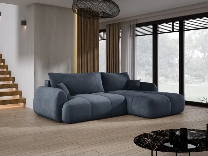 Narożnik COCO z funkcją spania poduszkami i pojemnikiem Cloud 97 DOMOHOME