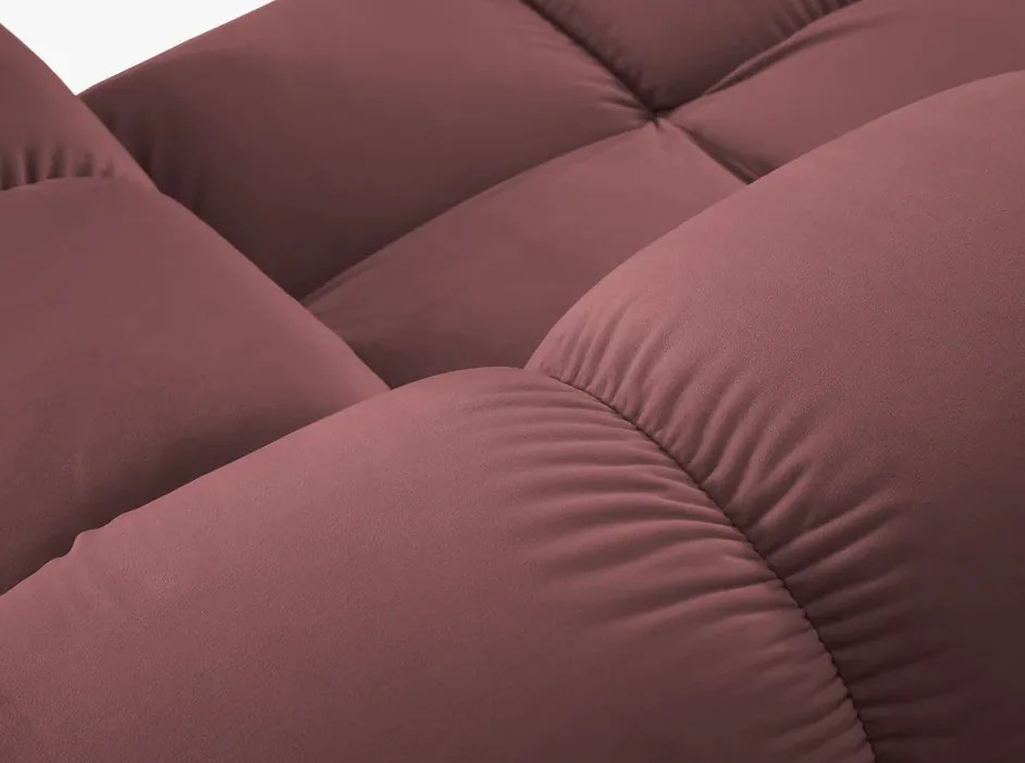 Sofa 2-osobowa modułowa Bellis róż velwet od Micadoni