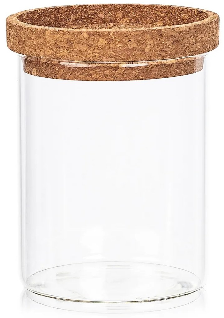 4Home Szklany pojemnik do żywności z pokrywką Cork, 650 ml, 650 ml
