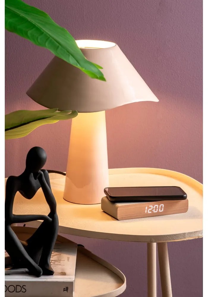 Różowa lampa stołowa (wysokość 33 cm) Ameno – Leitmotiv