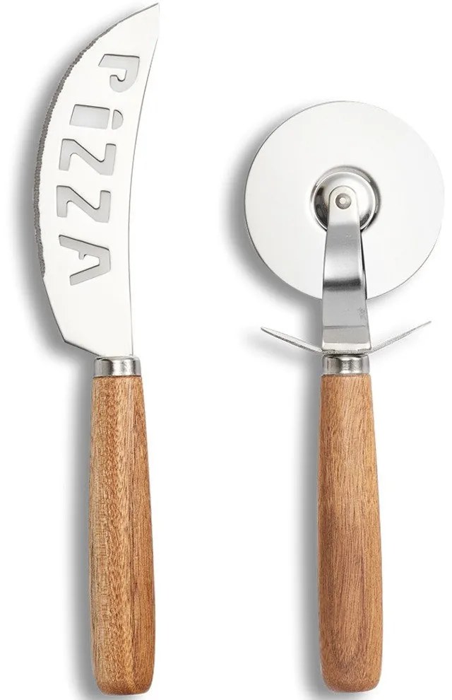 Zestaw profesjonalnych noży do pizzy, radełko do krojenia ciasta.