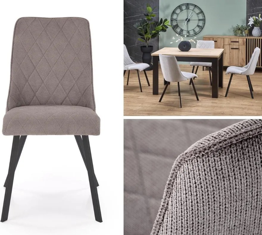 Krzesło do jadalni z ozdobnym pikiem K561 Halmar