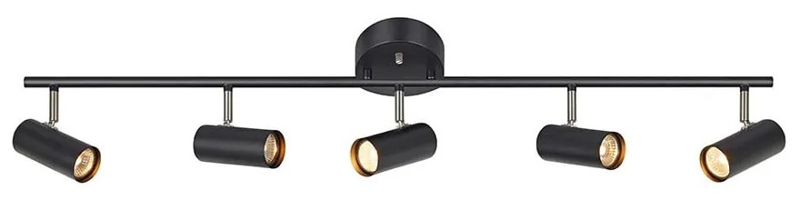 Czarna lampa sufitowa Markslöjd Barcelona
