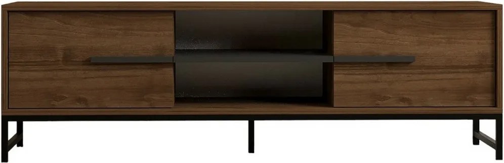 Stolik pod telewizor Mono Walnut and Black