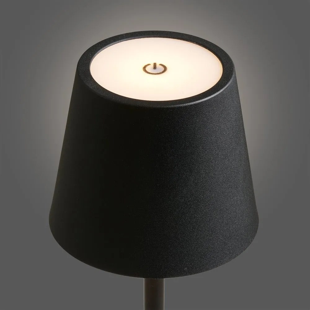 Czarna lampa stołowa LED (wysokość 37 cm) Bradford – House Nordic