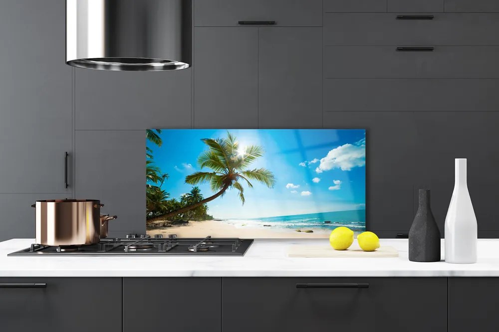 Panel Szklany Tropikalny Raj pod Palmą