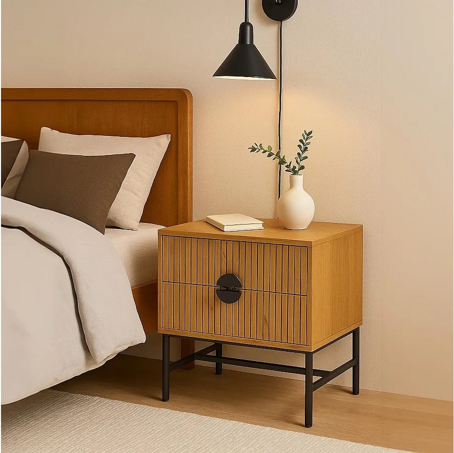 Szafka nocna MCW-O39,  naturalny