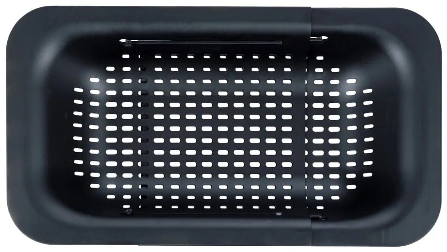 Czarny rozkładany durszlak Wenko Black Outdoor Kitchen Sivo