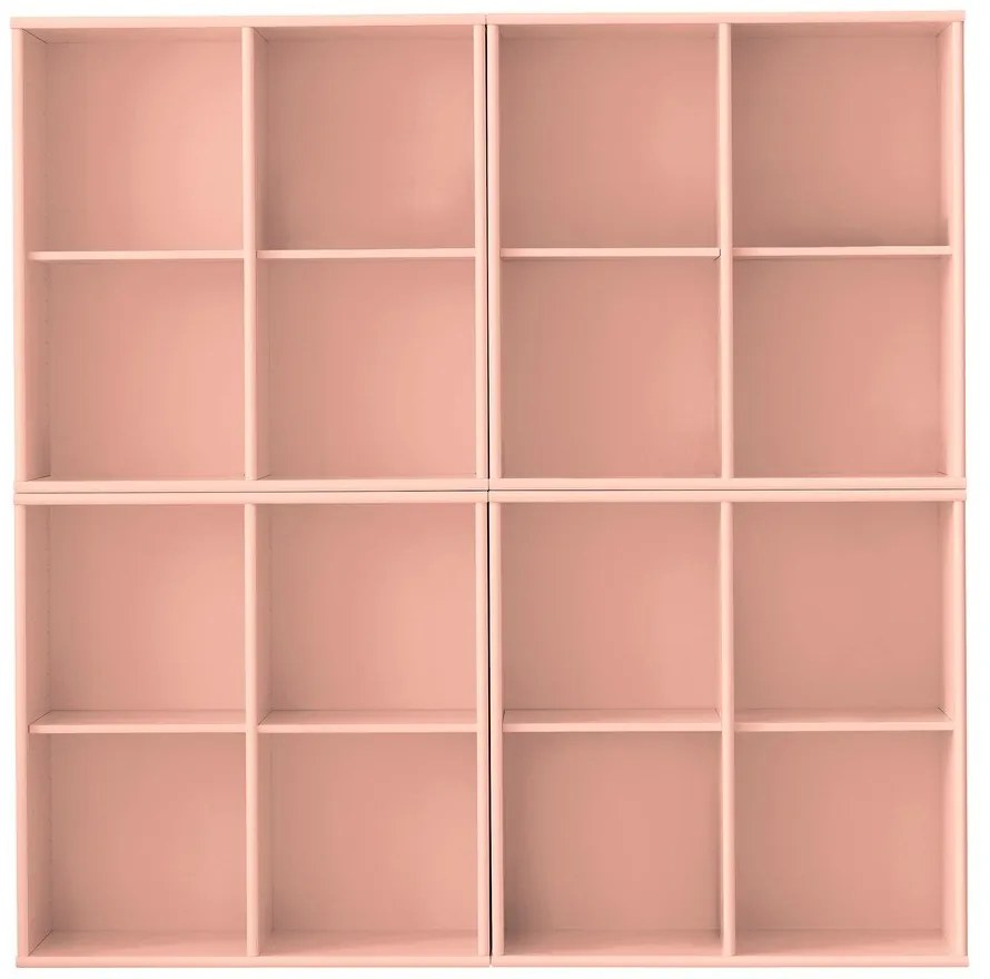 Różowy regał wiszący 140x140x27 cm Mistral – Hammel Furniture
