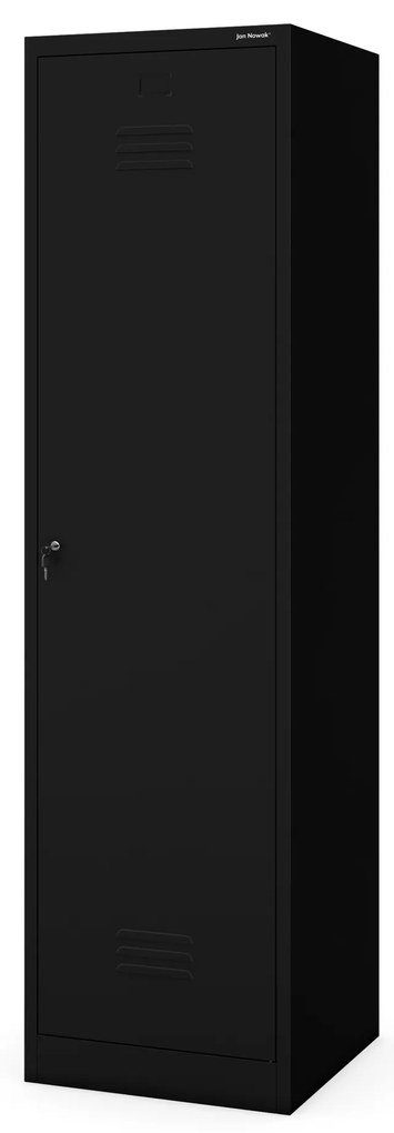 Metalowa szafa gospodarcza AGNES, 500 x 1850 500 mm, czarna