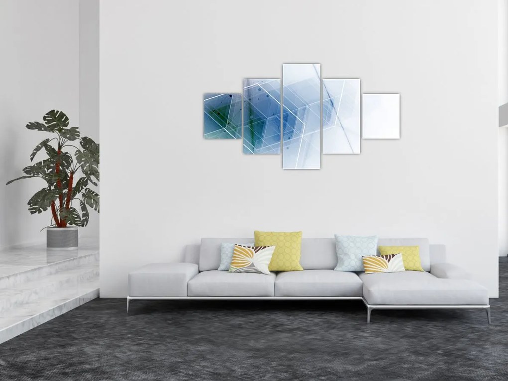 Obraz - Kształty geometryczne (125x70 cm)