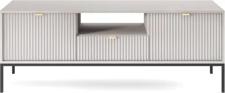 NAYA Szafka RTV 154 szara | czarny stelaż