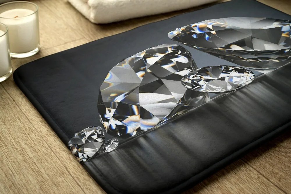 Dywanik antypoślizgowy do łazienki Dywanik antypoślizgowy do łazienki Diamenty