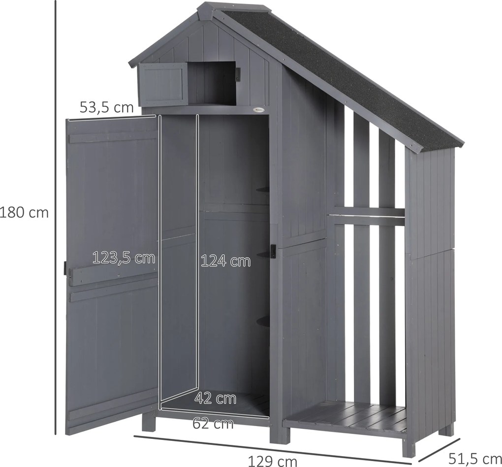 Outsunny Szafka na urządzenia z drzwiami