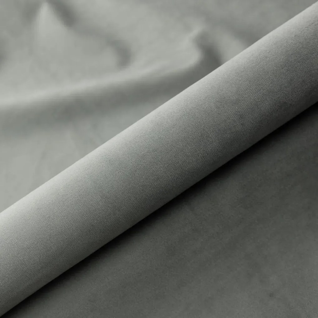 Łóżko kontynentalne INTENSO 140x200 szare velvet z pojemnikiem LAVERTO