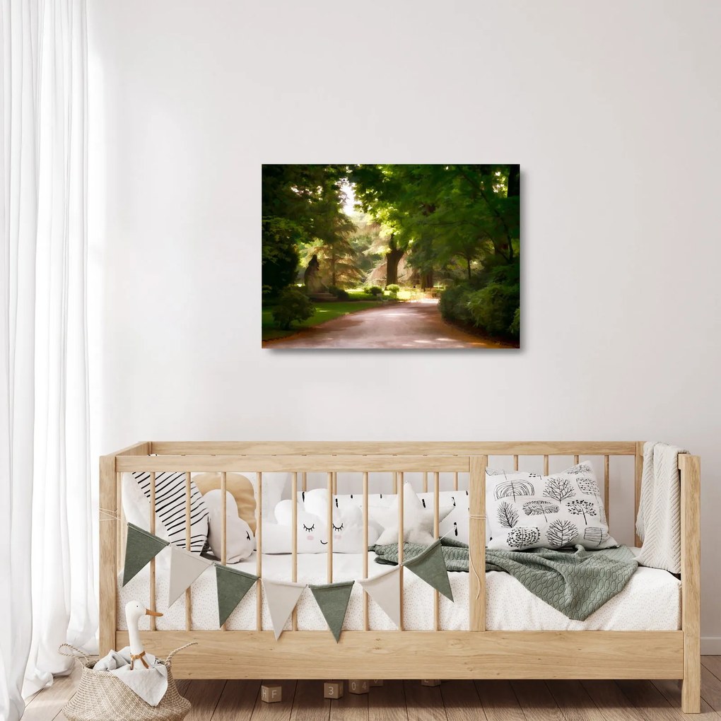 Obraz na szkle - park (70x50 cm)