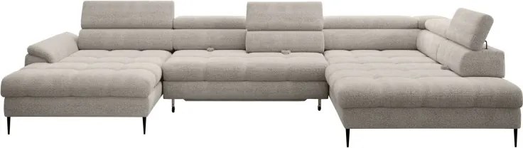 Narożnik EMPOLI XL w układzie U z funkcją spania WERSAL