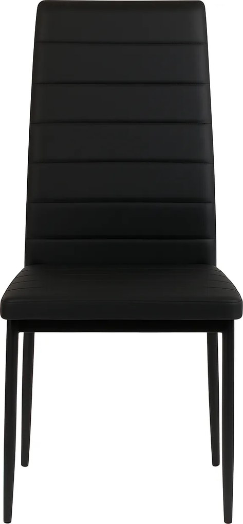 Krzesło Faro do jadalni z tkaniny eko skóra – nowoczesne, metalowe nogi