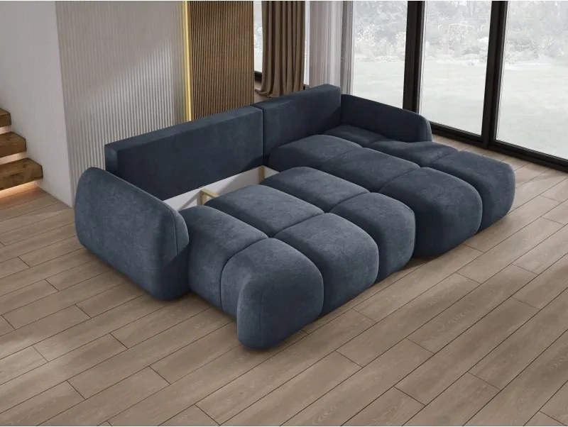 Narożnik COCO WIND z funkcją spania poduszkami i pojemnikiem CLOUD 97 WERSAL