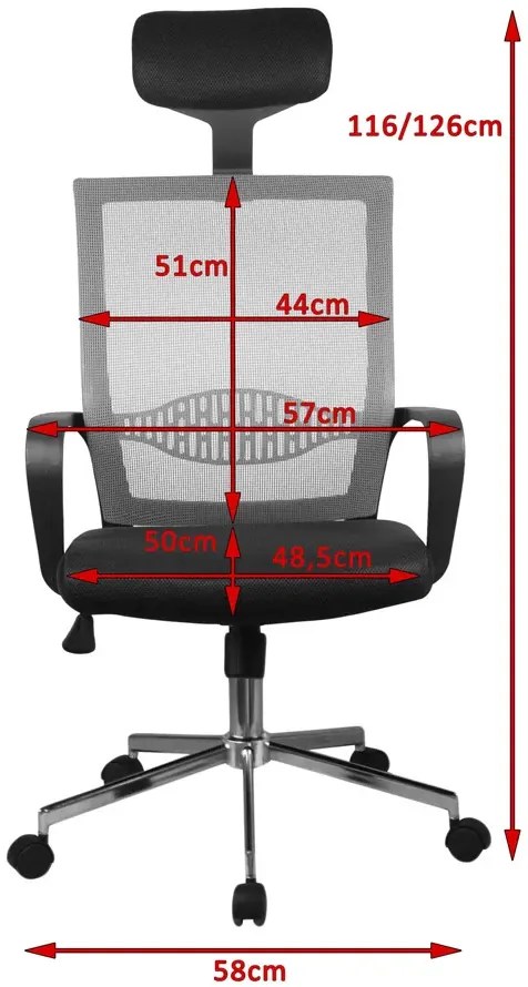Niebieski Profilowany Fotel Obrotowy H2-N30