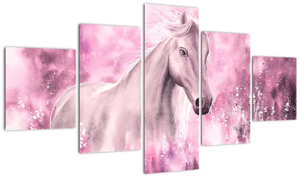 Obraz - Malowany koń (125x70 cm)