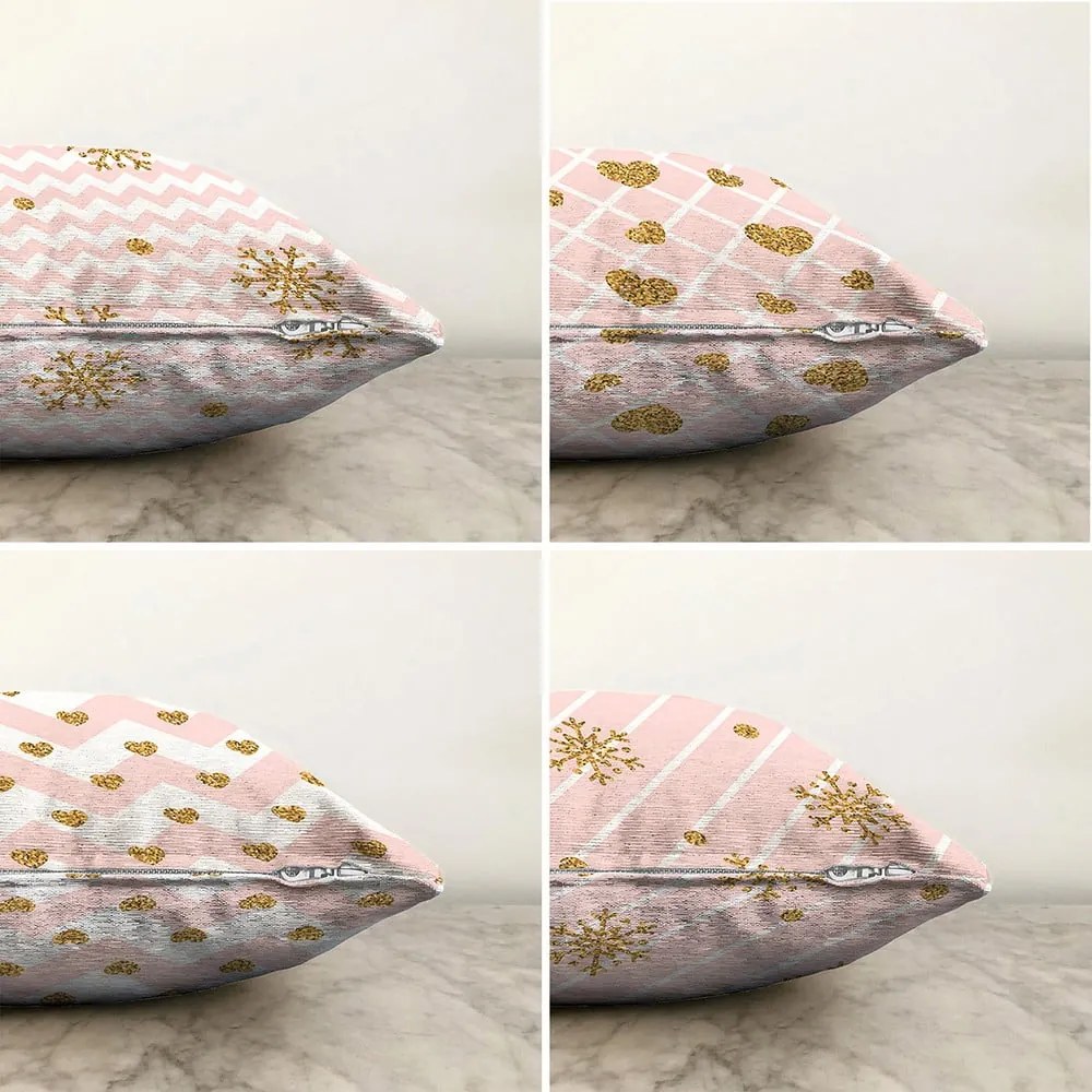 Tekstylne poszewki na poduszki ze świątecznym motywem zestaw 4 szt. 43x43 cm – Mila Home