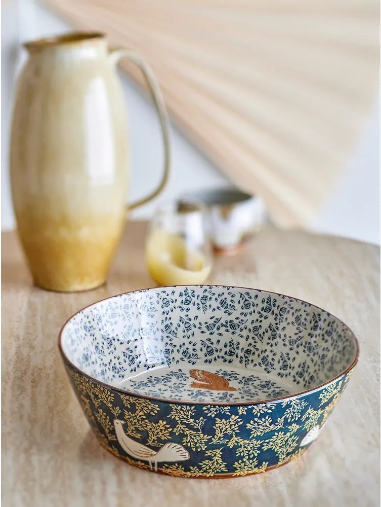 Niebieska ceramiczna misa ø 28 cm Hezha – Bloomingville