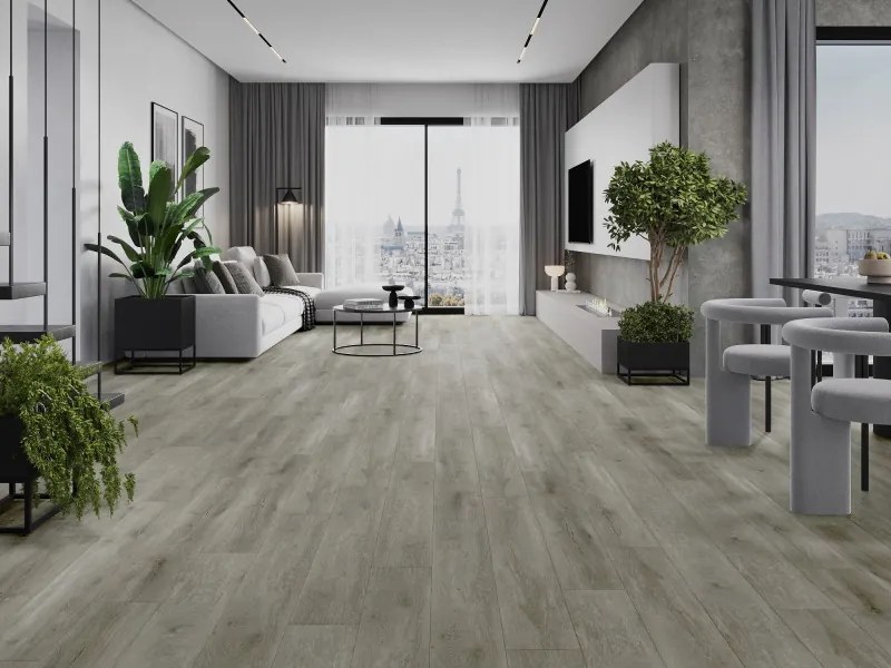 Mexen Riverdale próbka paneli winylowych SPC 6,5 mm, podkład IXPE 1,5 mm, 4 V-Fuga, Dąb - F1052-S