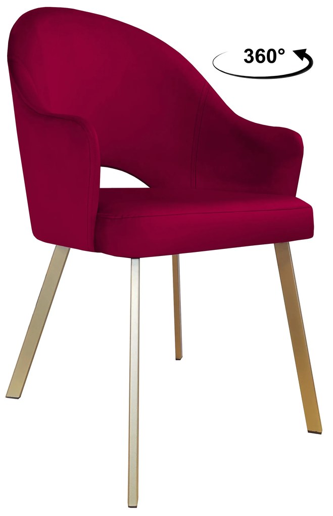 Krzesło obrotowe Velvet podstawa Profil złota MG31