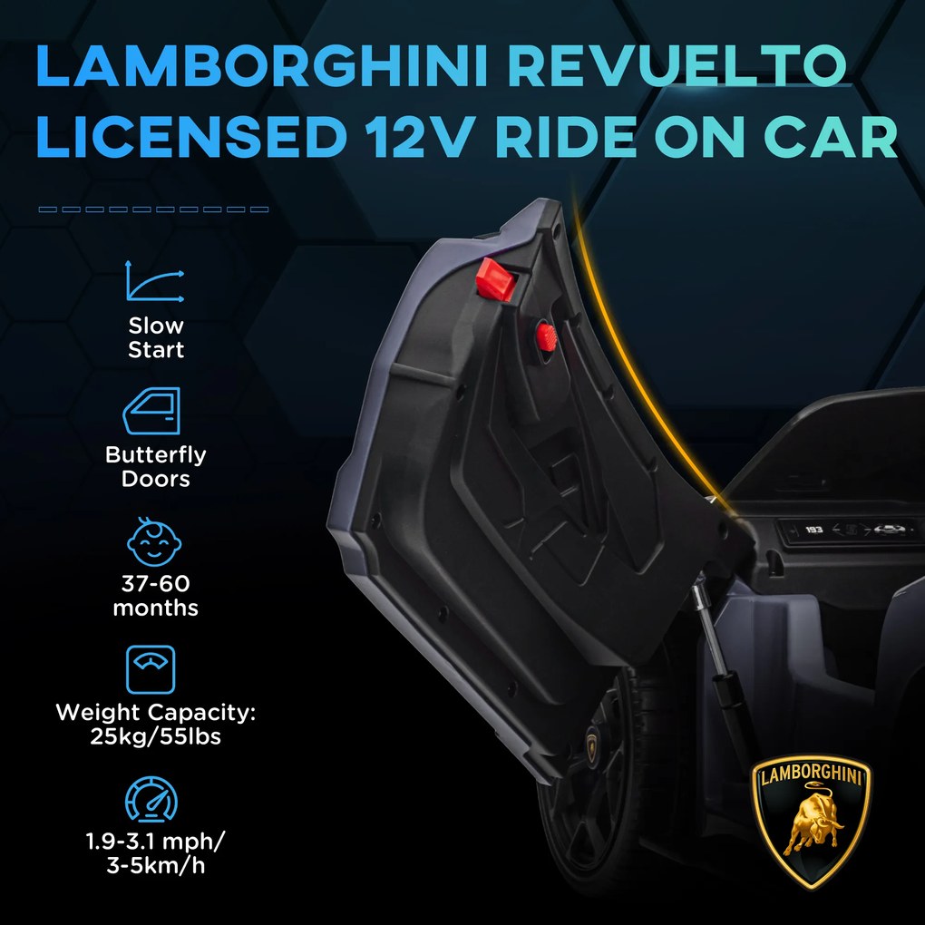 AIYAPLAY Elektryczny samochód dla dzieci 3-5 lat, płynny napęd, zdalnie sterowany, z klaksonem, plastik i metal, szary