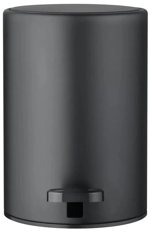 Stalowy kosz na śmieci z pedałem w kolorze matowej czerni 3 l Modo – Blomus