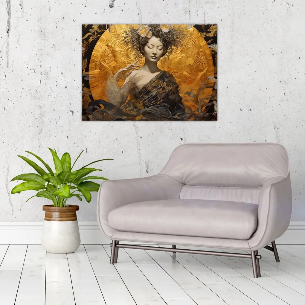 Obraz - Japonka (70x50 cm)