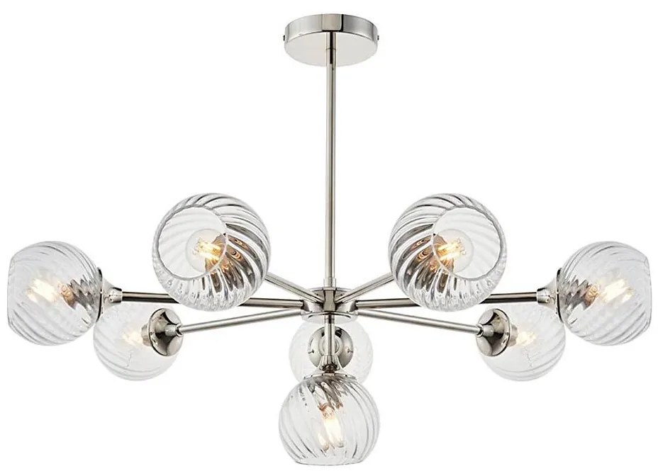 Endon 104051 - Żyrandol na pręcie ALLEGRA 8xE14/7W/230V chrom błyszczący