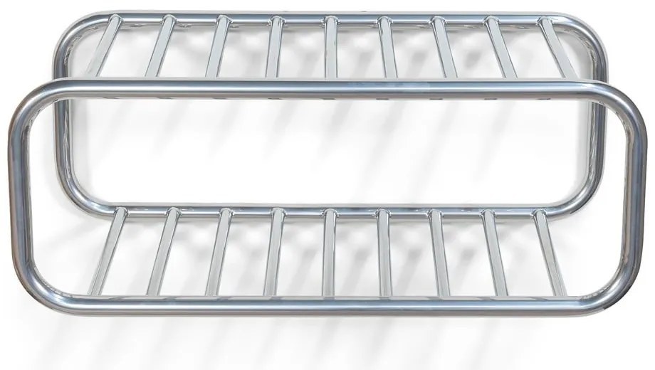 Metalowa wisząca szafka na buty w kolorze srebra Retro – Spinder Design