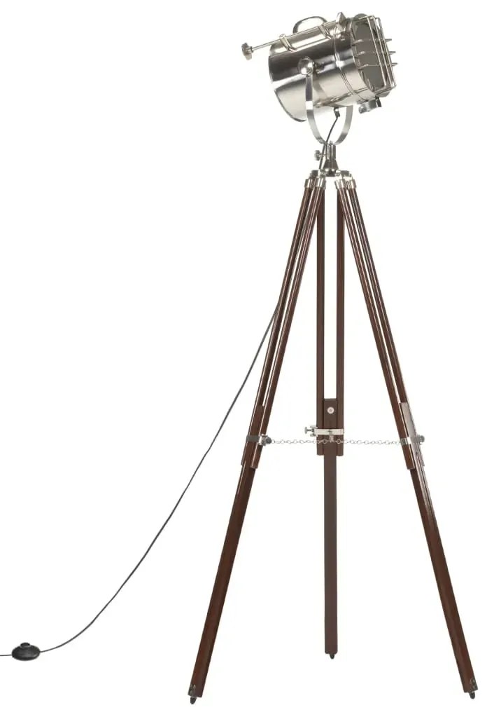 Drewniana lampa stojąca retro z regulacją wysokości - EX197 S7-C97