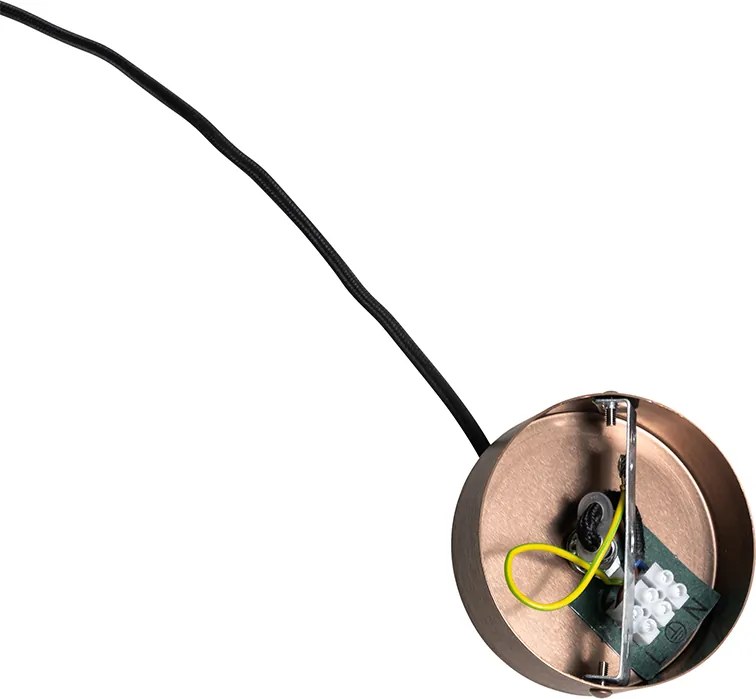 Designerska lampa wisząca ciemny brąz - Tubo