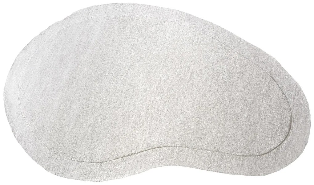 Dywan organiczny ręcznie tkany 100% wełny - 150 x 200 cm - 2200g/m2 - Kremowy - WILLOW