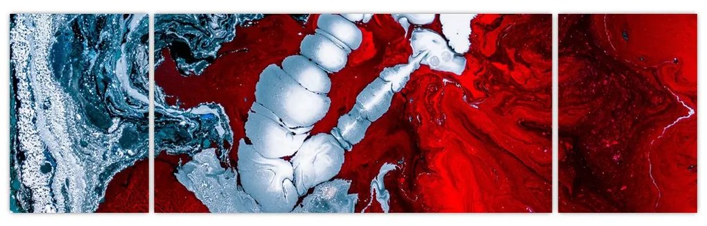 Obraz abstrakcyjnych plam (170x50 cm)